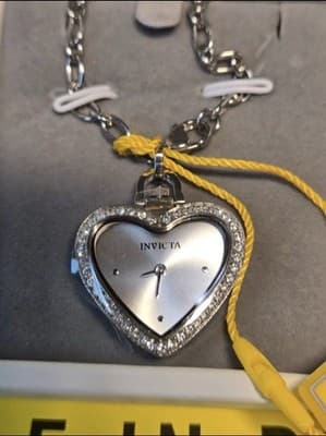 Invicta Mini 27.5mm Angel Women’s Watch Necklace Silver (49937) $199 MSRP-NEW - Thumbnail 4