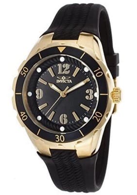 17486 Invicta Women's Angel Quartz 38mm Black Dial Black Polyurethane Watch 🔥 - Image 1