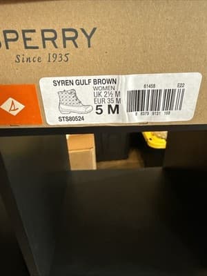 Sperry Syren Gulf Zippered Duck Womens US 5 Brown Casual Boots STS80524 - Thumbnail 6