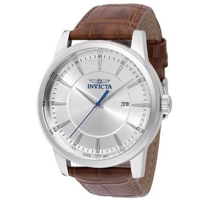 47802 NIB Invicta Celestial Men’s Watch 43mm Silver Dial Leather – FAST SHIP!🔥 - Thumbnail 9