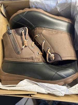 Sperry Syren Gulf Zippered Duck Womens US 5 Brown Casual Boots STS80524 - Thumbnail 10