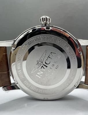 47802 NIB Invicta Celestial Men’s Watch 43mm Silver Dial Leather – FAST SHIP!🔥 - Thumbnail 5