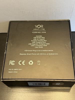Letsfit YOR LR-08-SL-CASE Silver Smart Ring Activity Tracker Size 8 - Thumbnail 3