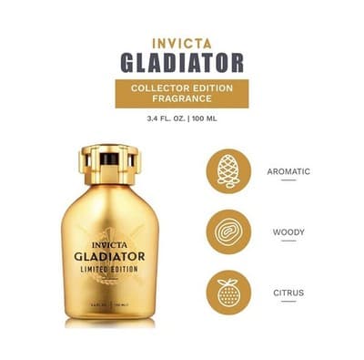 Invicta Gladiator EDP Spray (Limited Edition) Men 3.4 oz - Thumbnail 6