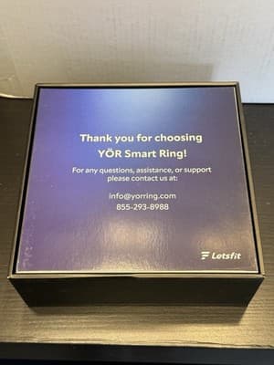 Letsfit YOR LR-08-SL-CASE Silver Smart Ring Activity Tracker Size 8 - Thumbnail 5