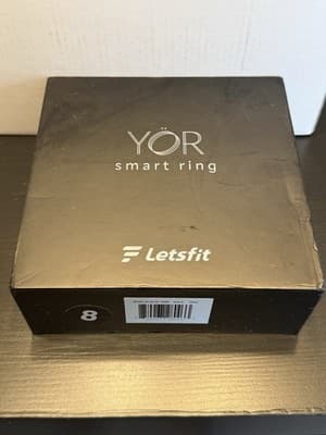 Letsfit YOR LR-08-SL-CASE Silver Smart Ring Activity Tracker Size 8 - Thumbnail 2