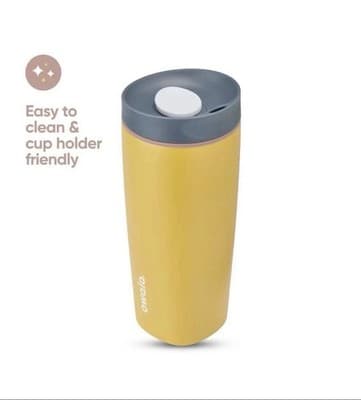 NWT Owala 20 oz SmoothSip Slider Coffee Tumbler Stainless Steel Mug Golden Quest - Thumbnail 4