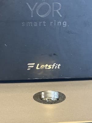 Letsfit YOR LR-08-SL-CASE Silver Smart Ring Activity Tracker Size 8 - Thumbnail 6
