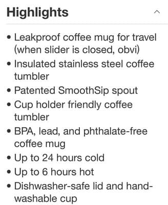 NWT Owala 20 oz SmoothSip Slider Coffee Tumbler Stainless Steel Mug Golden Quest - Thumbnail 6