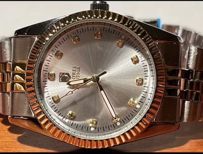 MPW-0272 Brand New Montres Prestige x Invicta 38mm Mens Gold/Silver Quartz Watch - Thumbnail 3