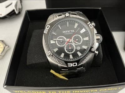 Invicta Men's Watch Bolt Chronograph Silver Stainless Steel Bracelet 38569 - Thumbnail 4