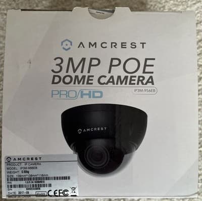 AMCREST 3MP POE Dome Camera IP3M-956EB - Image 1
