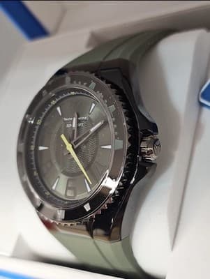 Brand New TechnoMarine Lusso Mare Men's Watch 44mm Olive Green Black TM-225025 - Thumbnail 7