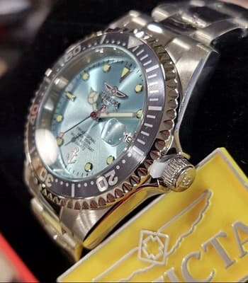 INVICTA Men's 37.5mm Quartz Watch - Steel, Light Blue -NIB- GORGEOUS! 50145 🔥 - Thumbnail 4
