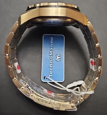 TechnoMarine Ocean Nomad Men's Watch 43MM Case Gold Tone Chronograph TM-318095 - Thumbnail 5
