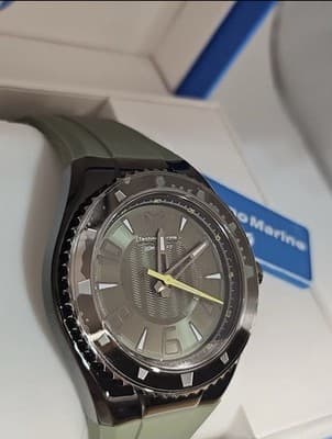 Brand New TechnoMarine Lusso Mare Men's Watch 44mm Olive Green Black TM-225025 - Thumbnail 6