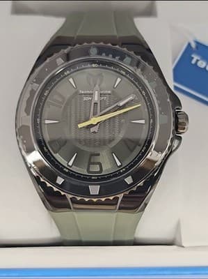 Brand New TechnoMarine Lusso Mare Men's Watch 44mm Olive Green Black TM-225025 - Thumbnail 5
