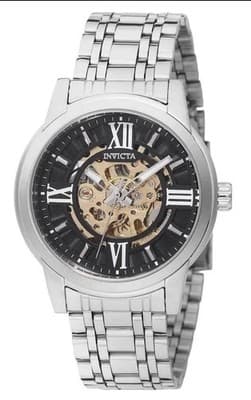 NEW Invicta 69132 Objet D Art 41mm Silver Skeleton Dial Automatic Men's Watch - Image 1