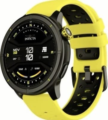 Invicta I-Tech 2 Pro Smartwatch 46mm Black Case Yellow Band GPS ⭐ New - Thumbnail 5