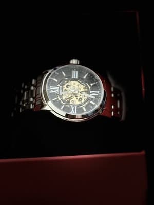 NEW Invicta 69132 Objet D Art 41mm Silver Skeleton Dial Automatic Men's Watch - Thumbnail 3
