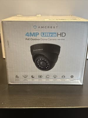 Amcrest 4MP UltraHD POE Security Camera Outdoor Camera Eyeball Dome IP4M-1055EB - Image 1