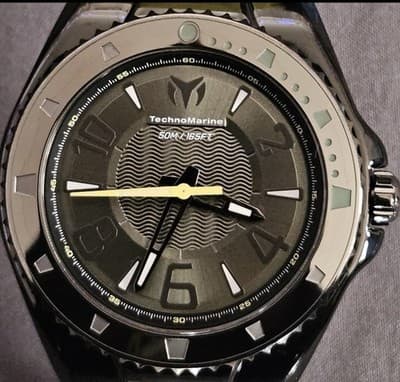 Brand New TechnoMarine Lusso Mare Men's Watch 44mm Olive Green Black TM-225025 - Thumbnail 2