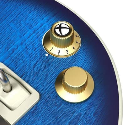 Crkd Gibson Les Paul Blueberry Burst Pro Guitar Controller For Xbox X,S, 1, PC. - Thumbnail 6