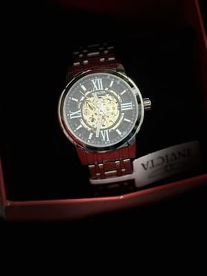 NEW Invicta 69132 Objet D Art 41mm Silver Skeleton Dial Automatic Men's Watch - Thumbnail 2