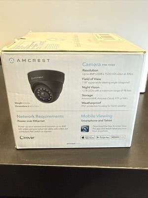 Amcrest 4MP UltraHD POE Security Camera Outdoor Camera Eyeball Dome IP4M-1055EB - Thumbnail 6