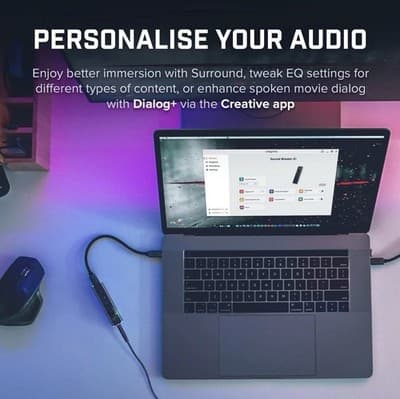 Creative Sound Blaster X1 Hi-Res USB DAC & Headphone Amplifier With Super X-Fi - Thumbnail 5