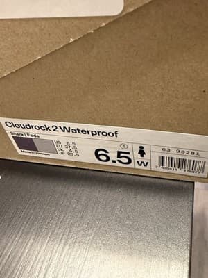 Sz 6.5 On Cloudrock 2 Waterproof Hiking Boots Women's - Shark/Fade 63.98281 - Thumbnail 6