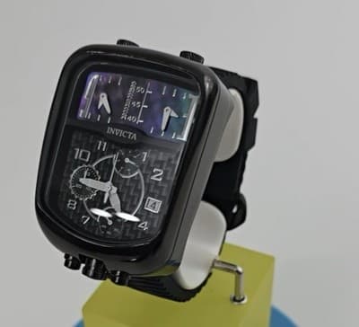 New Invicta S1 Rally 29709 Men’s Watch Quartz 42mm Black Mother of Pearl Dial - Thumbnail 4