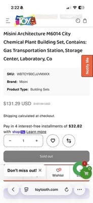 MISINI Architecture M6014 City Chemical Plant Building Set - OPEN BOX - $179MSRP - Thumbnail 8