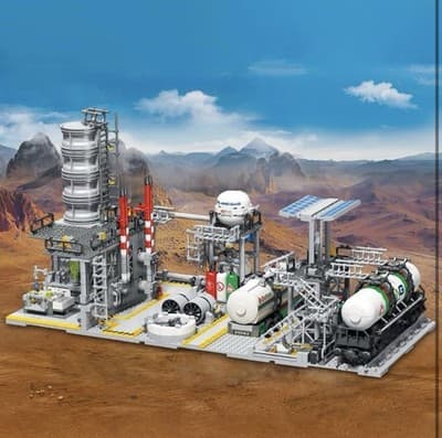 MISINI Architecture M6014 City Chemical Plant Building Set - OPEN BOX - $179MSRP - Thumbnail 2