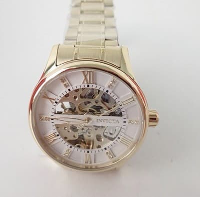 Invicta Objet D Art Skeleton 69116 Automatic Movement 40mm Gold - NEW 🔥🔥🔥🔥 - Thumbnail 2