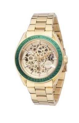 🔥🔥 RARE!! Invicta Objet D Art Automatic Watch Skeleton 43mm Gold Green 69453 - Image 1