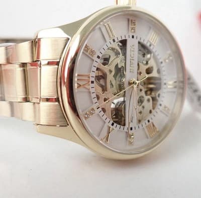 Invicta Objet D Art Skeleton 69116 Automatic Movement 40mm Gold - NEW 🔥🔥🔥🔥 - Thumbnail 8