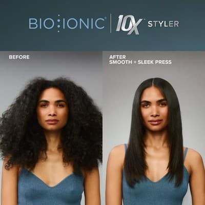 Bio Ionic 10X Pro Styling Iron 1" Nano Ionic-with Vibrating Plates Brand New - Thumbnail 6
