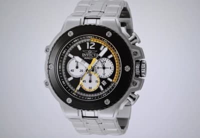 NEW 56mm INVICTA RACING CHRONOGRAPH SILVER-BLACK 48316 WATCH MSRP $519!!! 🔥🔥🔥 - Image 1