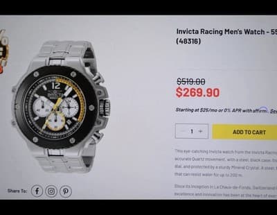 NEW 56mm INVICTA RACING CHRONOGRAPH SILVER-BLACK 48316 WATCH MSRP $519!!! 🔥🔥🔥 - Thumbnail 8