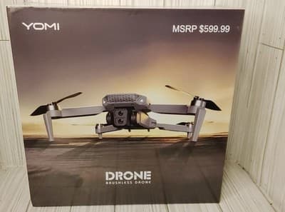 YOMI Brushless Drone With 4K Camera Silver NIB MSRP $599 New In Box Sealed - Image 1