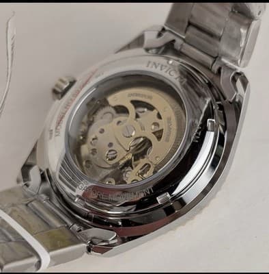 Invicta Objet D Art Men's 43mm Automatic Watch Silver Gold Skeleton Dial 69760 - Thumbnail 8