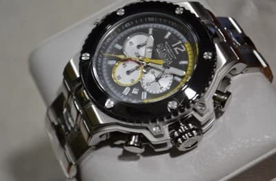 NEW 56mm INVICTA RACING CHRONOGRAPH SILVER-BLACK 48316 WATCH MSRP $519!!! 🔥🔥🔥 - Thumbnail 3
