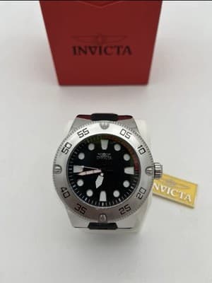Invicta Pro Diver 52mm Stainless Steel Case with Black Silicone Strap 17916 - Thumbnail 2