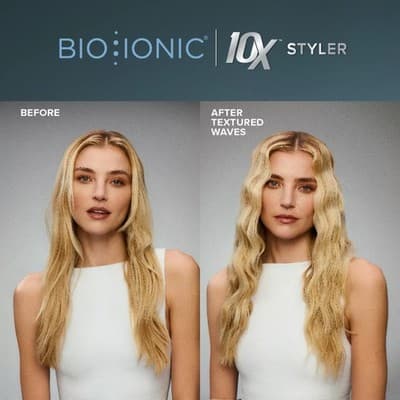 Bio Ionic 10X Pro Styling Iron 1" Nano Ionic-with Vibrating Plates Brand New - Thumbnail 5