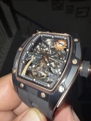 🔥🔥 RARE!!! Invicta S1 Rally Radian Prism AUTO SKELETON watch 42mm Black 69592 - Thumbnail 3