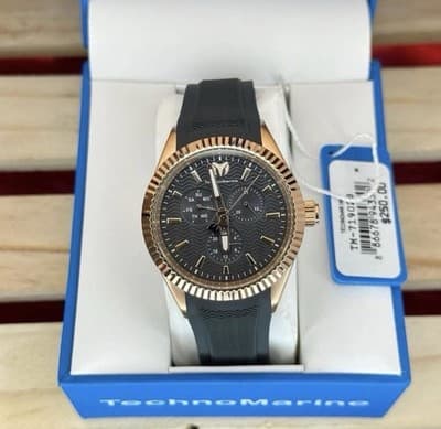 **NEW**TechnoMarine Sea Dream Men's 42mm Rose Gold Watch TM-719028 Rare - Image 1