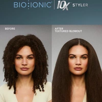 Bio Ionic 10X Pro Styling Iron 1" Nano Ionic-with Vibrating Plates Brand New - Thumbnail 7