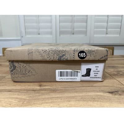 Free People Easton Equestrian Ankle Boot Black Leather Upper Size 9 US 40 EU NIB - Thumbnail 7