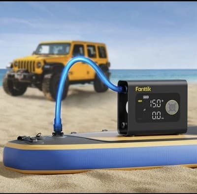 Fanttik S300 Cross Air Inflator Max 75 PSI with Light and Power Bank - Thumbnail 6
